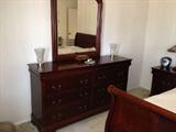 Dresser Mirror Two Night Stands Queen Sleigh Bed