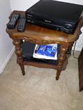 Table, DVD Player