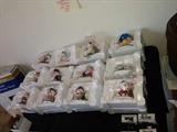 Adorable January to December collectible dog fiqurines