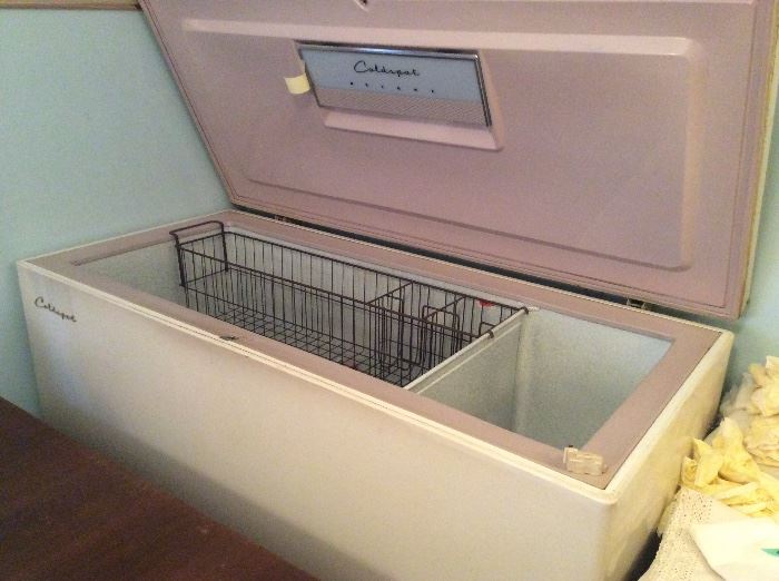 Sears Coldspot Deep Freezer - still works - large with all original dividers, baskets and scoop.