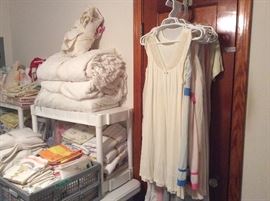 Bedroom - full of all types of linens & on door - lingerie