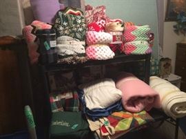 Beautiful afghans & throws made by the home owner! blankets, quilts, mattress pads & more