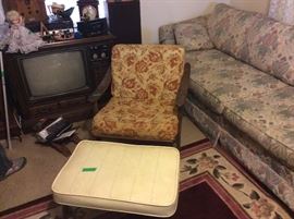 Vintage Chair and vintage stool