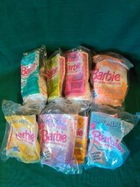 Happy Meal Toys, 1990s, Sealed: Lots of Them! Complete Barbie Set Pictured.