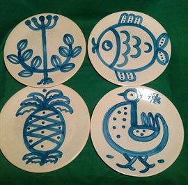 M A Hadley Stoneware, Plates, Mugs