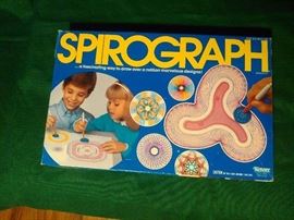 Spirograph Set, Pens, Instructions, 1986