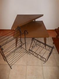 Retro end table & decorator pieces