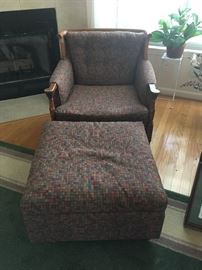 Extra comfortable chair and ottoman that will compliment any décor.