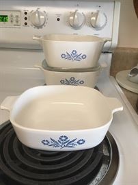Classic blue cornflower Corningware.