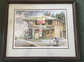 Beautiful signed print of Archdale classic store.