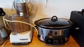 Food processor and slow cooker.