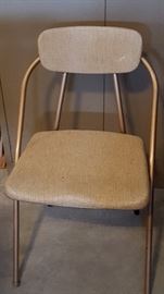 We have four of these awesome retro folding chairs! Perfect for those mid century modern fans.