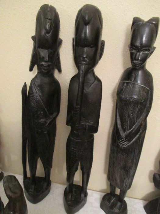 Kenya Tribal Ebony Figures