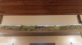 Two hand saw painted