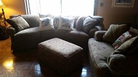 Sofa, over-sized chair and ottoman  Very Nice Set