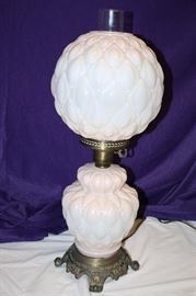Vintage GWTW Pink Shaded Table Lamp