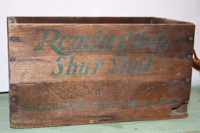 Antique Remington Shur Shot Ammo Box 