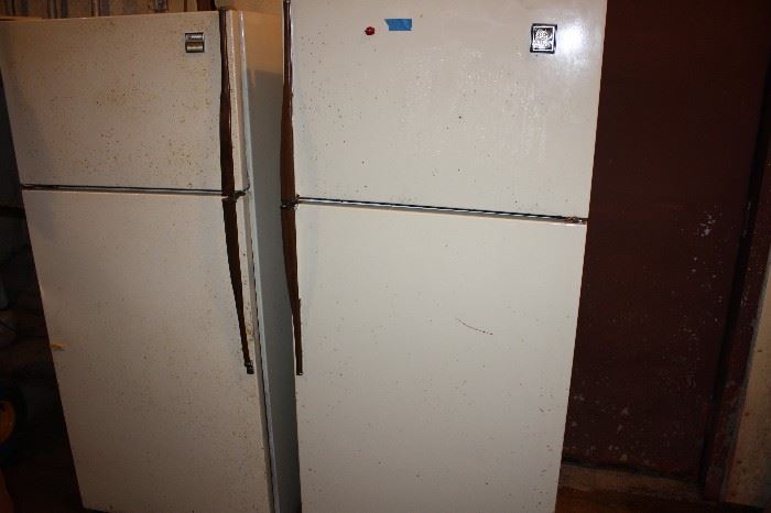 Pair of older refrigerators.  Both Work!