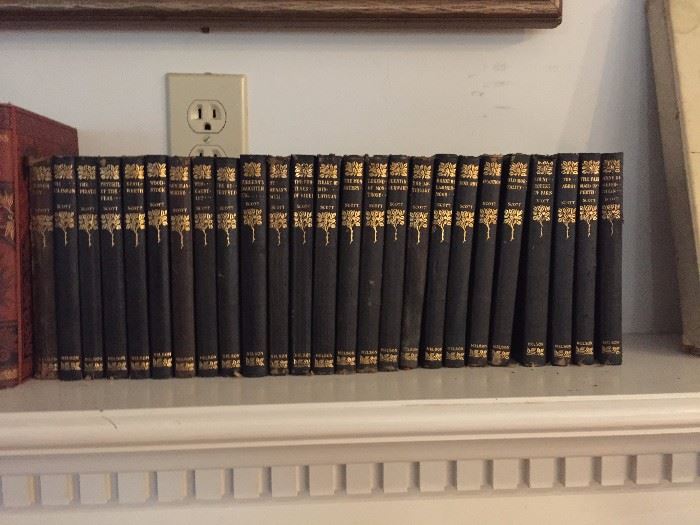 Rare Books Antique Sir Walter Scott Volumes