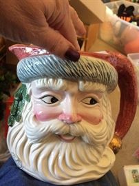 Omnibus 1980 pitcher with two nmatching mugs