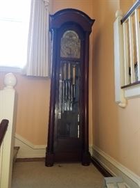 "THE CLOCK"  FABULOUS WESTMINSTER WIDDINGTON TRIPLE MERCURY WEIGHTS GRANDFATHER CLOCK