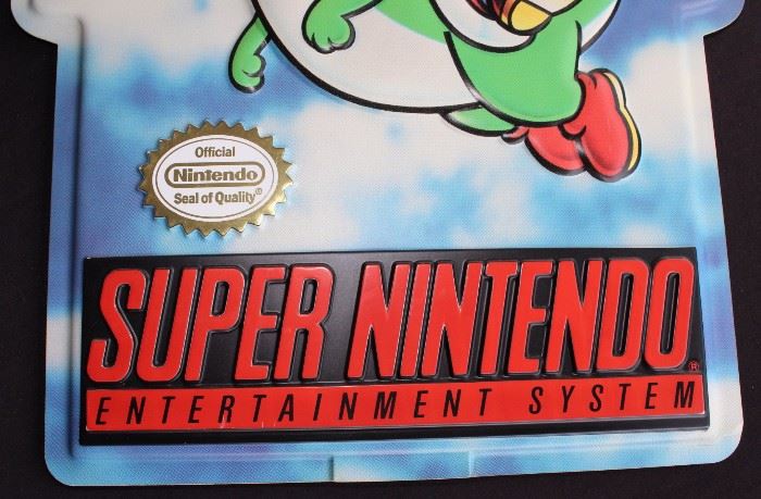 Super Nintendo Advertising Store Sign SNES