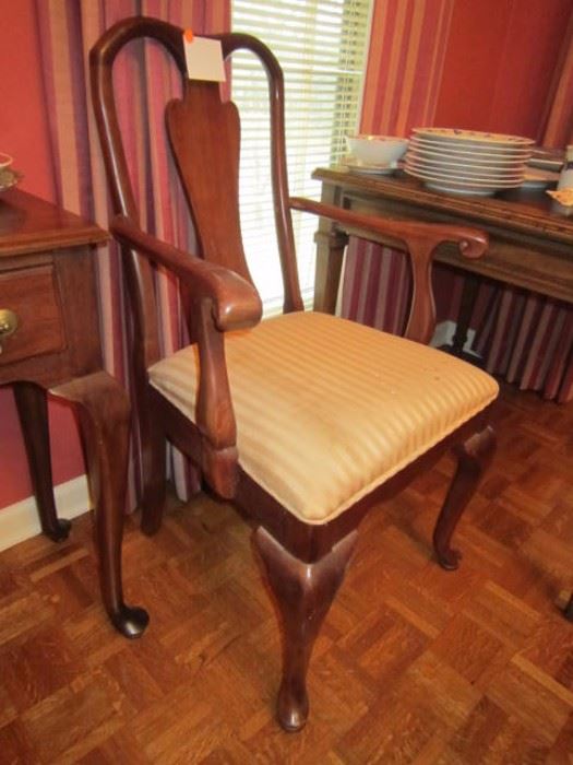 8 Davis Cabinet dining chairs.