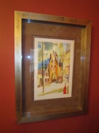 One of a pair of giclee numbered pieces by Charles R. Davies with COA.