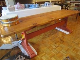 Child's trestle table- we are still looking for the wedges