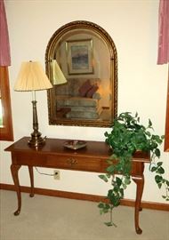 Entry Table or Couch Table & Mirror