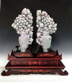 JD614 Pair Flower Vase 30H x 28.5W x 10D $430,000