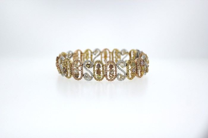 MultiColor Diamond Bracelet