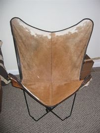 Leather/hide modern design chair