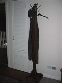 Wood coat rack