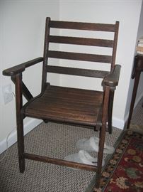 Wooden folding chair
