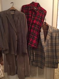 vintage men's coats, shirts