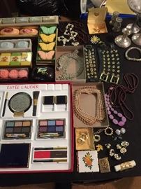 makeup, soaps, jewelry