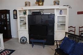 Tv entertainment cabinet with TV