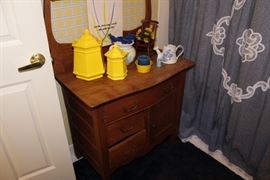 wash stand with towel rack