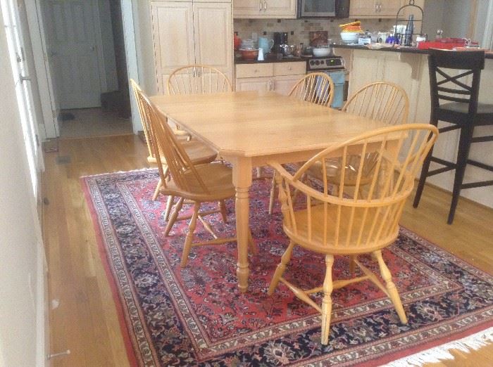 Kitchen Table and 6 Chairs. Sold as a Set. Hand Crafted by Amish