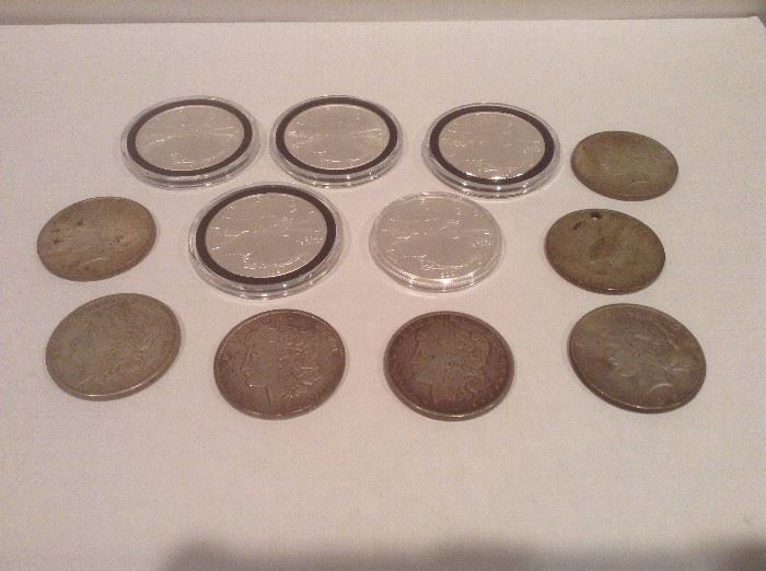 Morgan Silver Dollars. Peace Silver Dollars. 1999-2001 Silver Dollars.