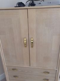 Bleached wood armoire