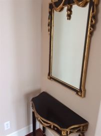 Mirror and hall table