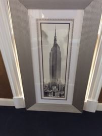 Pair of NYC large photo prints:  Empire State Bldg and Chrysler Building