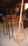 Wine rack and easel.