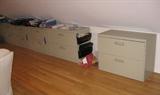 Two drawer lateral filing cabinets.