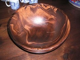Wooden salad bowl