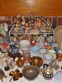 Hummel figurines and plates