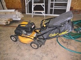 Cub Cadet push lawn mower with grass catcher