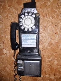 Vintage "phone booth" wall phone
